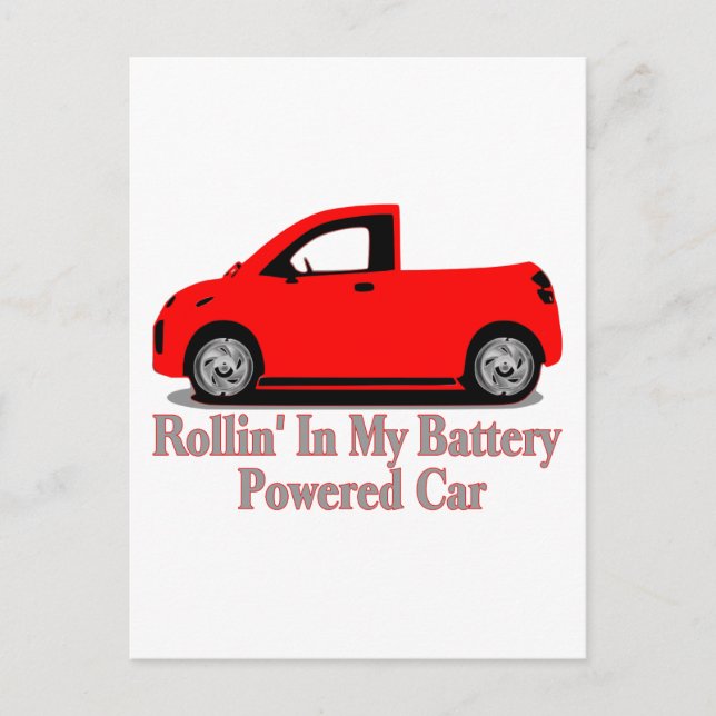 Cartão Postal Carro da bateria (Frente)
