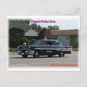 Cartão Postal Carro da Polícia Laurentiana Pontiac 1957