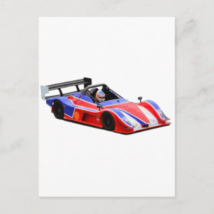 Cartão Postal carro de competência