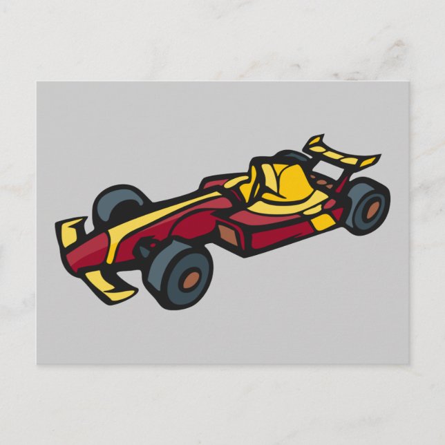 Cartão Postal Carro de Corrida (Frente)