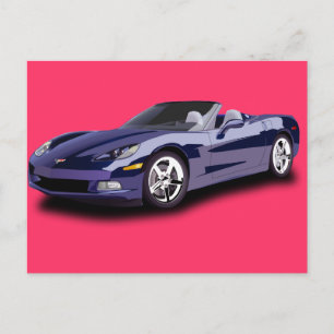 Cartão Postal Carro de Corrida Quente