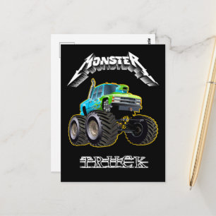 Cartão Postal Carro de desenho animado