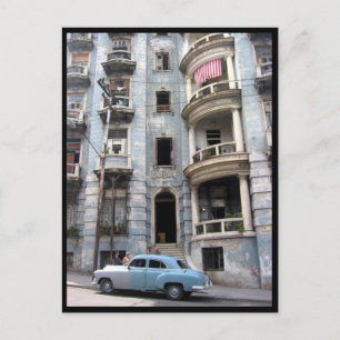Cartão Postal carro de fachada havana