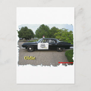 Cartão Postal Carro de polícia do Oldie