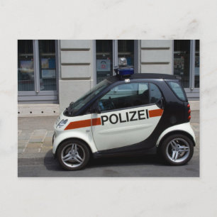 Cartão Postal Carro de Polícia Inteligente