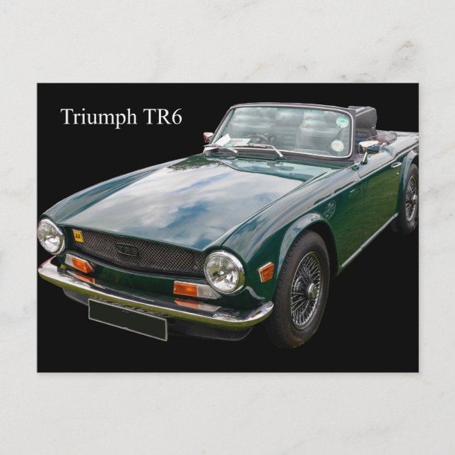 Cartão Postal Carro Desportivo TR6 Triumph (Frente)