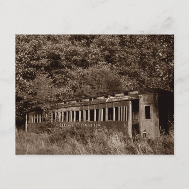 Cartão postal ~ Carro do Comboio de Passageiros ~  (Frente)