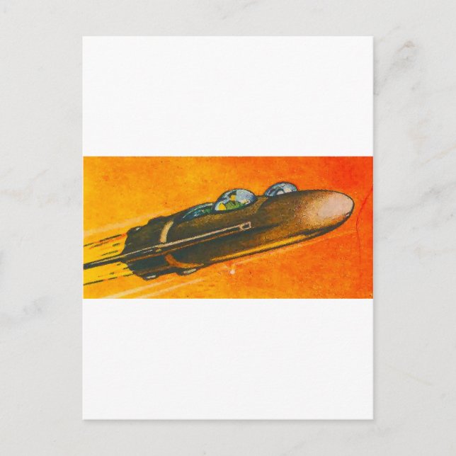 Cartão Postal Carro espacial (Frente)