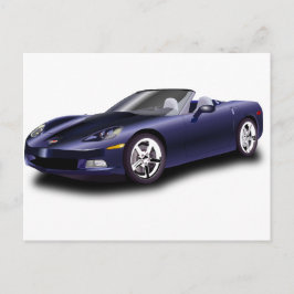 Cartão Postal Carro esportivo roxo