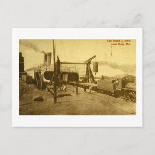 Cartão Postal Carro Ferry em Dock, Grand Haven, Michigan