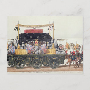 Cartão Postal Carro Funeral do Duque de Wellington, 1853