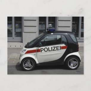 Cartão Postal Carro inteligente da polícia