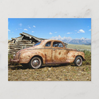 Cartão Postal Carro legal Rusty Vintage