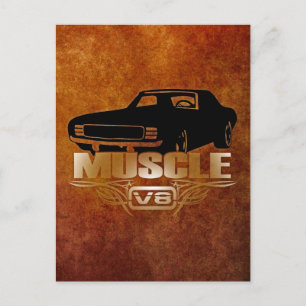 Cartão Postal Carro Muscular V8