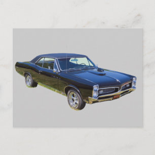 Cartão Postal Carro Musculoso 1967 Pontiac GTO