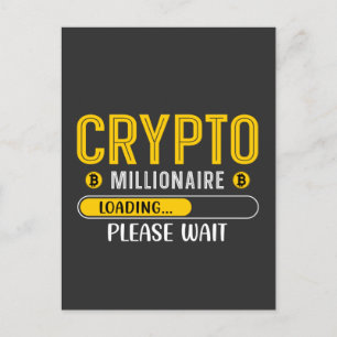 Cartão Postal Carro postal de carregamento Crypto Millionaire