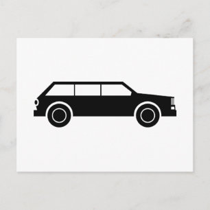 Cartão Postal Carro Preto