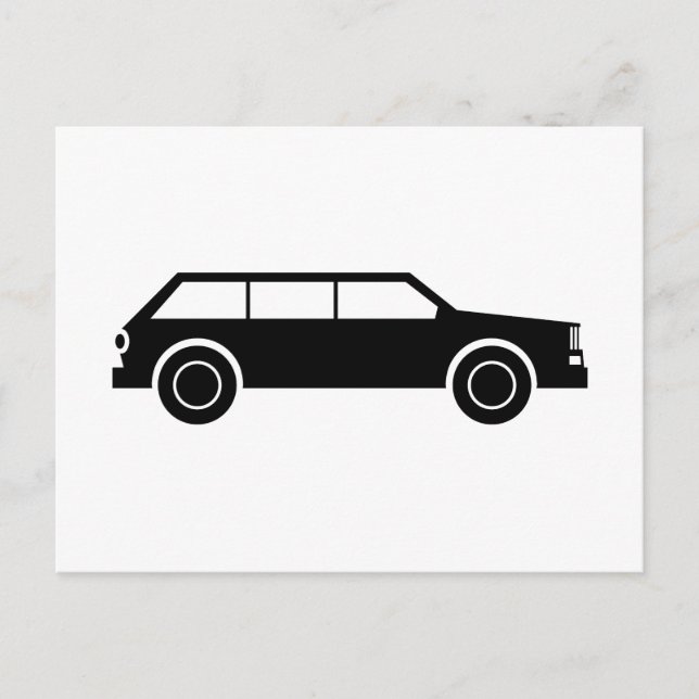 Cartão Postal Carro Preto (Frente)