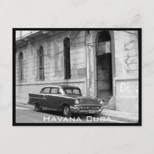 Cartão Postal carro retro havana