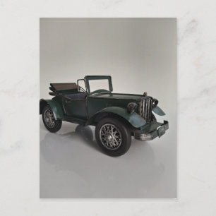 Cartão Postal carro retrorreflectível antigo