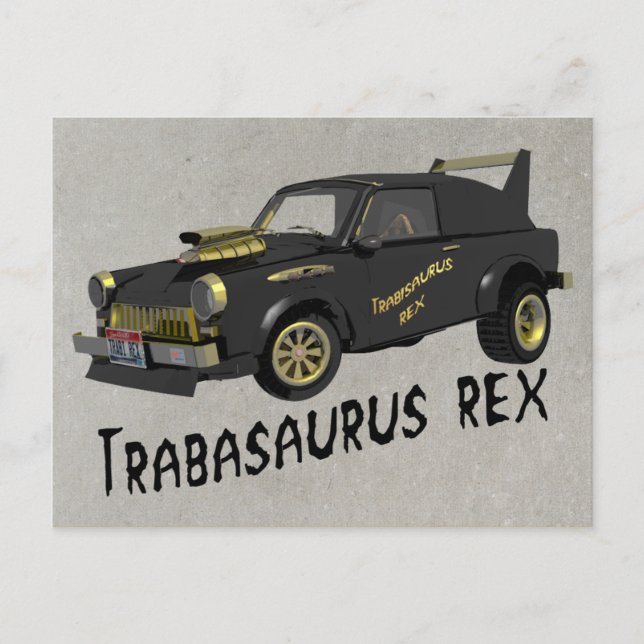 Cartão Postal Carro Trabant Alemão-Leste Personalizado (Frente)