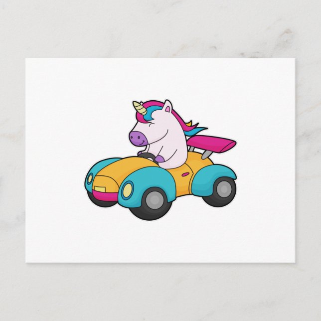 Cartão Postal Carro Unicorn (Frente)