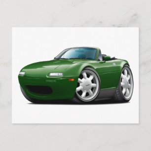 Cartão Postal Carro Verde Miata 1990-98