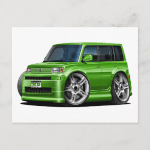 Cartão Postal Carro Verde Scion XB