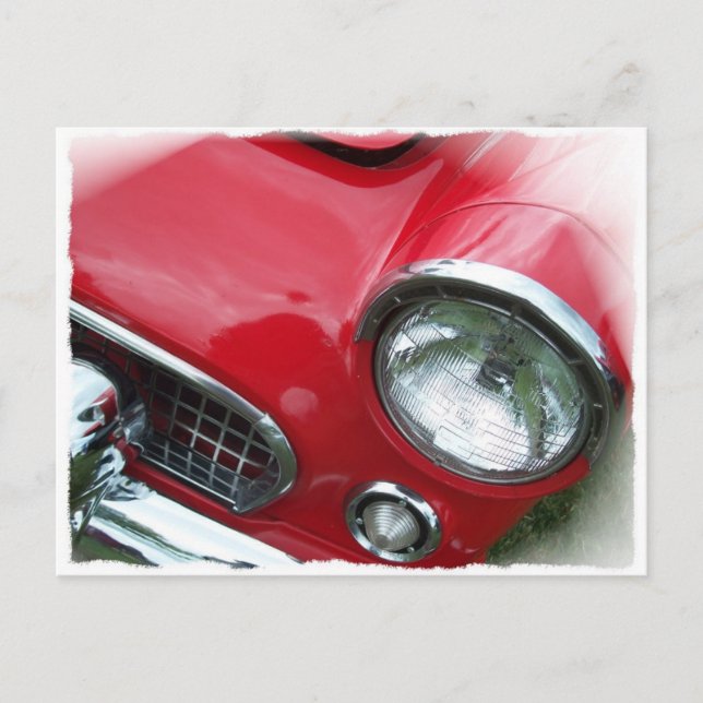 Cartão Postal Carro vermelho (Frente)