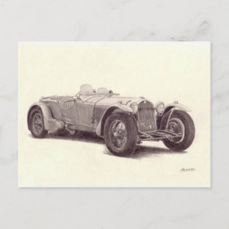 Cartão Postal carro vintage: Alpha Romeo 8C