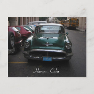 Cartão Postal carro vintage havana