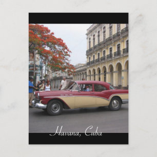 Cartão Postal carro vintage havana
