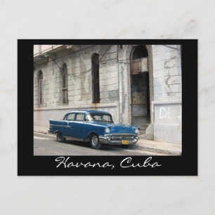Cartão Postal carro vintage havana