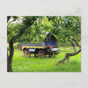 Cartão Postal carroça cigana
