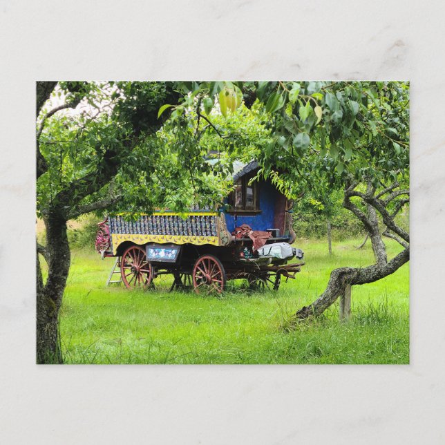 Cartão Postal carroça cigana (Frente)