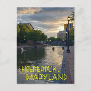 Cartão Postal Carroll Creek Frederick Maryland #4