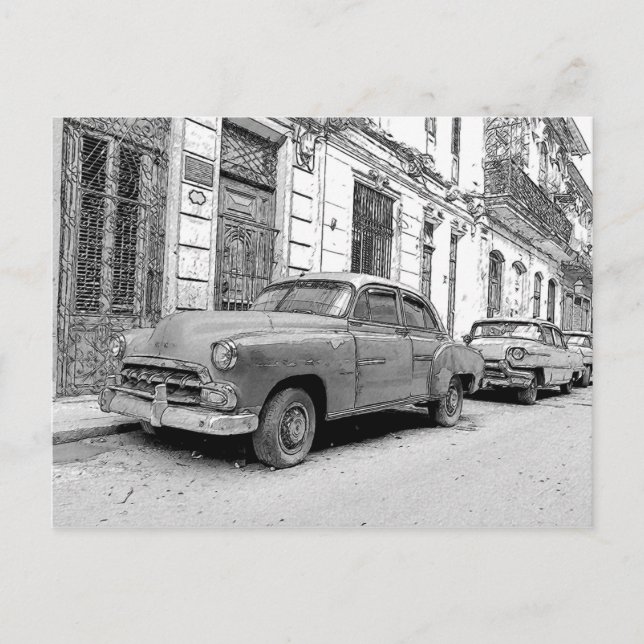 Cartão Postal Carros antigos (Frente)