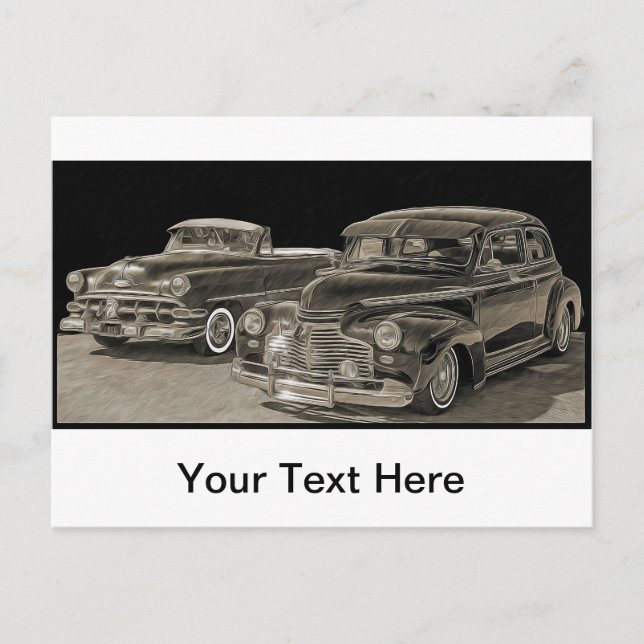 Cartão Postal Carros Antigos (Frente)