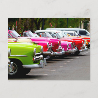 Cartão Postal Carros Clássicos de Cuba