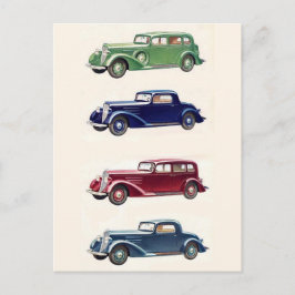 Cartão Postal Carros vintage