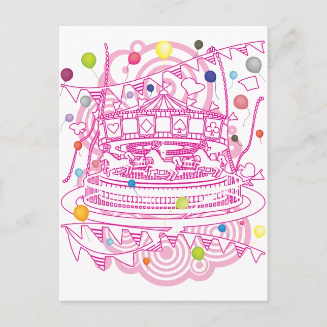Cartão Postal Carrossel (Frente)