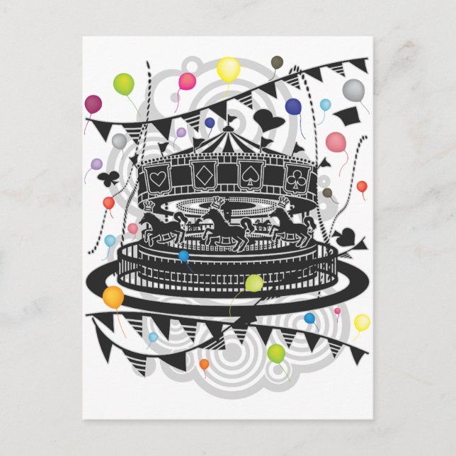 Cartão Postal Carrossel (Frente)