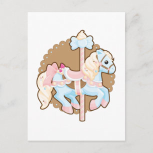 Cartão Postal Carrossel do sorvete