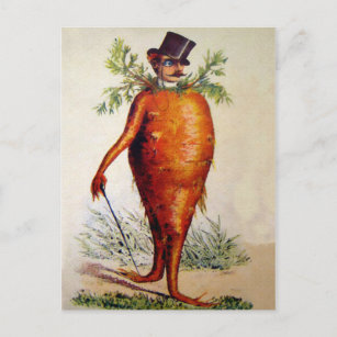Cartão Postal Carrot Man vitoriano