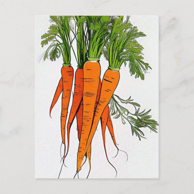 Cartão Postal Carrots Art Card (Frente)