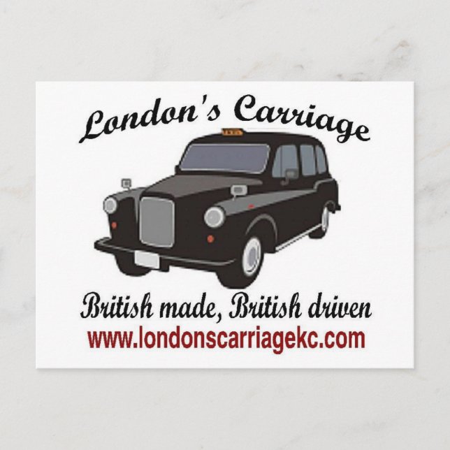 Cartão Postal Carruagem de Londres (Frente)
