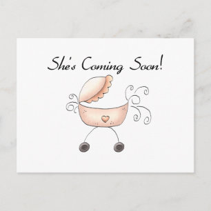 Cartão Postal Carruagem Ela está chegando em breve