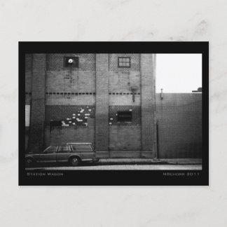 Cartão Postal Carruagem urbana de paisagem urbana