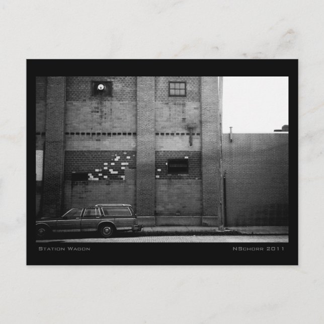 Cartão Postal Carruagem urbana de paisagem urbana (Frente)