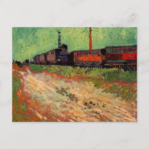 Cartão Postal Carruagems ferroviárias (F466) Van Gogh Fine Art